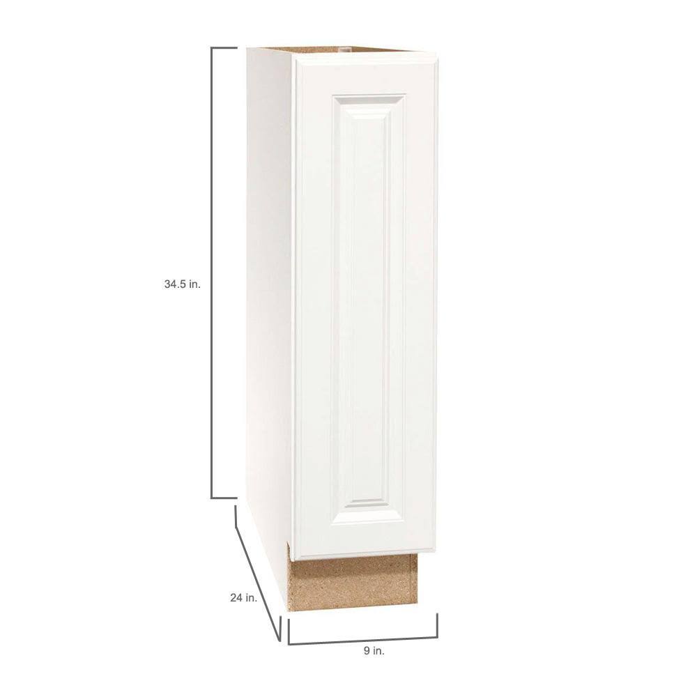 Hampton Bay Base Cabinet 9x34.5x24 in Satin White B5986